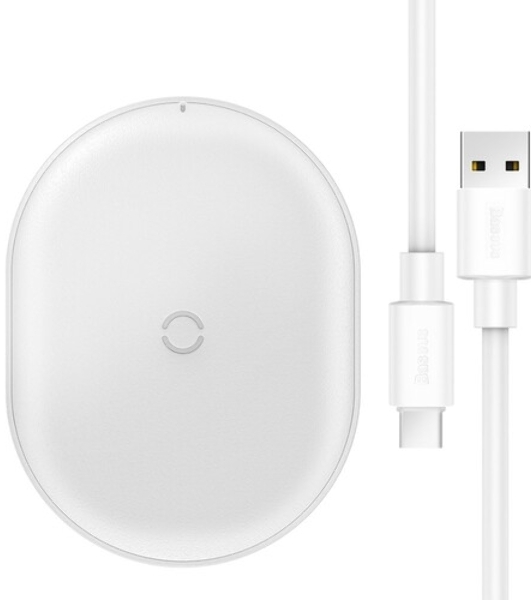 Беспроводное зарядное устройство Baseus WXGD-02 Jelly wireless charger 15W белый