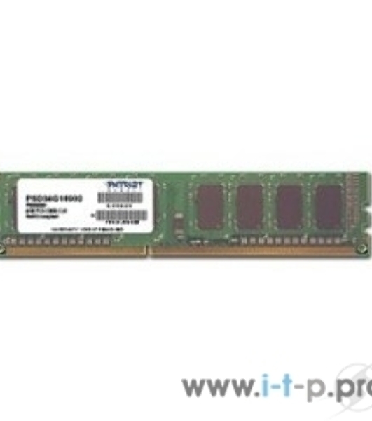 Оперативная память Patriot, DDR3, 4GB (1x4 GB), 1600 MHz, CL11, DIMM