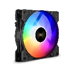 Вентилятор для корпуса ExeGate EX12025H3P4PMY-PWM.ARGb черный, 120 мм, 1800 об/мин, 26 дБ, 4 pin, фото 1