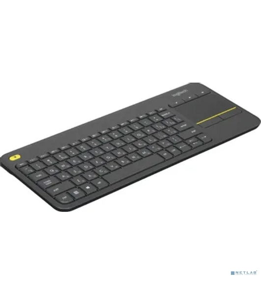 Клавиатура Logitech K400 Wireless Touch Plus беспроводная, радиоканал, чёрный