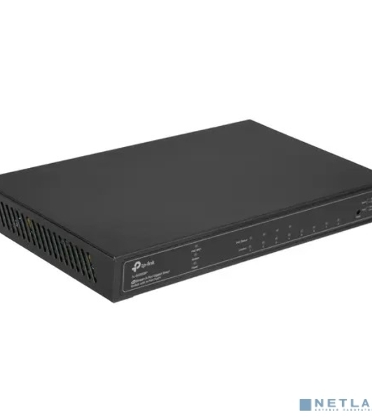 Коммутатор TP-Link JetStream 8-Port Gigabit Smart Switch with 4-Port PoE+, 4× Gigabit PoE+ Ports, 802.3at/af, 62 W PoE Power, Desktop Steel CaseIntegration with Omada SDN Controller, 802.1Q VLAN, STP/RSTP/MSTP, IGMP Snooping, 802.1p/DSCP QoS, ACL, 802.1x, Radius/Tac