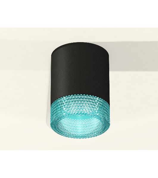 Светильник Ambrella Light XS6302043 SBK/BL черный песок/голубой MR16 GU5.3 (C6302, N6153)