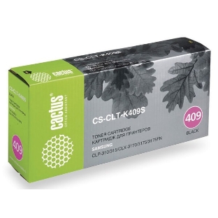 Картридж лазерный Cactus CS-CLT-K409S черный (1500 стр.) для Samsung CLP-310/315/CLX-3170/3175/3175FN
