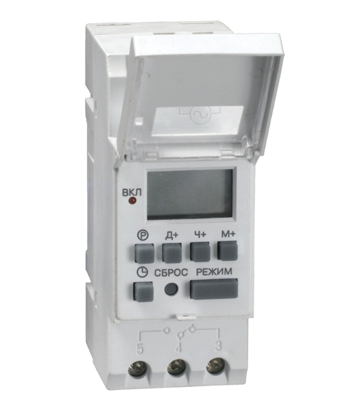 Таймер ТЭ15 цифровой 16А 230В на DIN-рейку IEK
