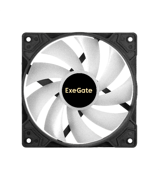 Вентилятор для корпуса ExeGate EX12025H3P4PMY-PWM.ARGb черный, 120 мм, 1800 об/мин, 26 дБ, 4 pin