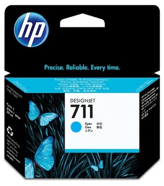 Картридж струйный HP №711 CZ130A голубой для HP DJ T120/T520 (29мл)