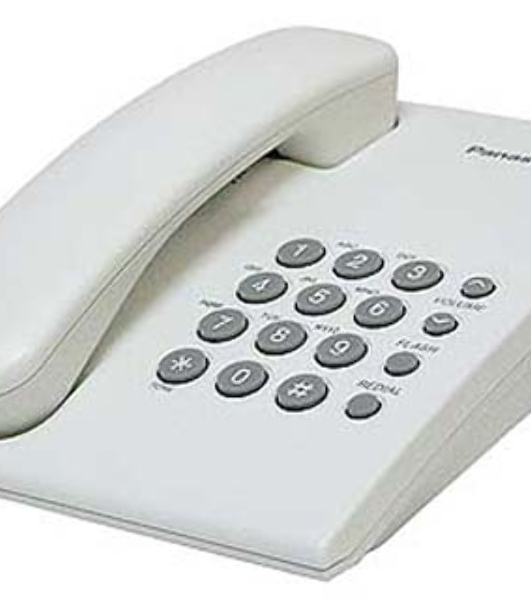 Телефон проводной Panasonic KX-TS2350RUW белый повтор номера, регул-ка громкости, кр.на стену