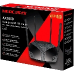 Двухдиапазонный роутер MERCUSYS MR80X AX3000 Wi-Fi 6, до 574 Мбит/с на 2,4 ГГц + до 2402 Мбит/с на 5 ГГц,4 фиксированные внешние антенны, 3 гигабитных порта LAN, 1 гигабитный порт WAN, фото16