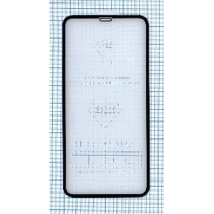 Защитное стекло 6D для Apple iPhone XS Max черный