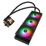 Система жидкостного охлаждения Thermalright Frozen Warframe 360 ARGB Soc-AM5/AM4/1200/1700/1851 черный 4-pin 29.8dB Al LCD Ret (F-WFRAME-360-BL-ARGB), фото15