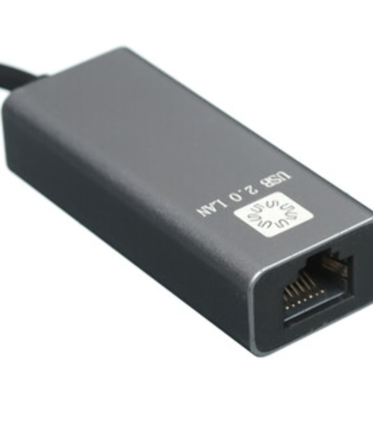 Кабель-адаптер 5bites UA2-45-15BK USB2.0, RJ45 100MB, AL, серый