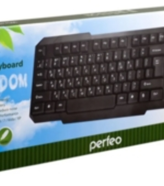 Клавиатура беспроводная Perfeo 'FREEDOM', USB, черная (PF-1010)