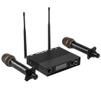 Микрофонная радиосистема Axelvox DX800FK UHF 650 - 758 MHz, подавитель обратной связи, цифровая модуляция, LCD дисплей, DSP, ручной микрофон - 2 шт., фото3