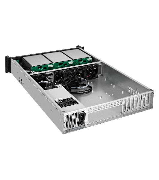Серверный корпус ExeGate Pro 2U650-HS09 (RM 19', высота 2U, глубина 650, БП 2U-1000ADS, 9xHotSwap, 2*USB)