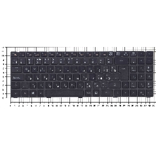 Клавиатура для ноутбука DNS K580S черная с рамкой