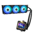 Система жидкостного охлаждения Thermalright Frozen Warframe 360 ARGB Soc-AM5/AM4/1200/1700/1851 черный 4-pin 29.8dB Al LCD Ret (F-WFRAME-360-BL-ARGB), фото14