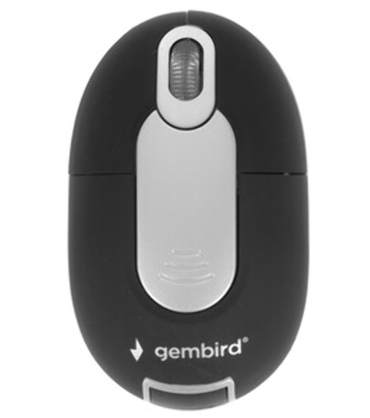 Мышь беспроводная Gembird MUSW-600 черный, 1200 dpi, радиоканал, USB, кнопки - 3