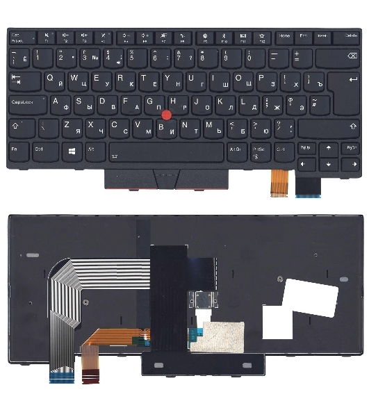 Клавиатура для ноутбука Lenovo Thinkpad T470 черная с подсветкой