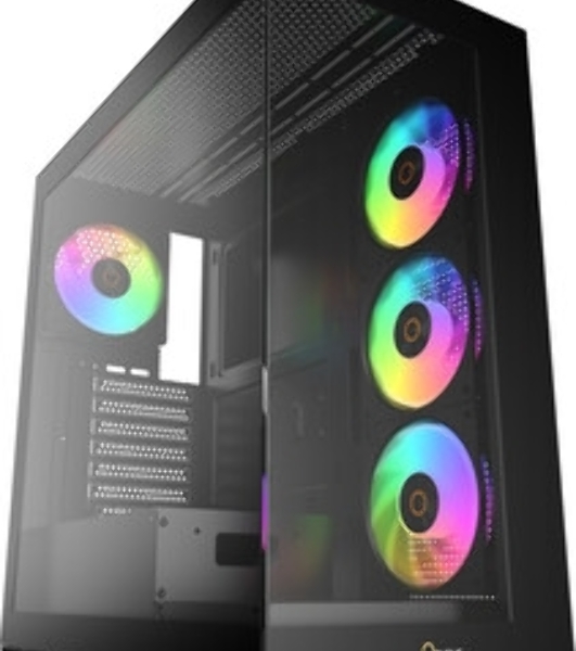 Компьютерный корпус Ocypus Gaммa C72 BK ARGB ATX/win/black/4 ARGB fans/no PSU/Tempered Glass