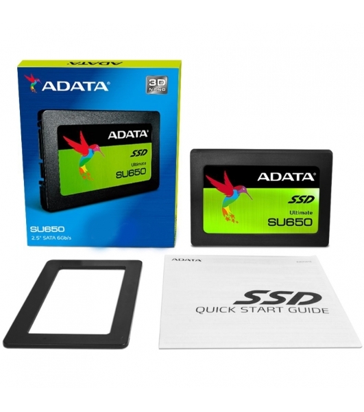 Накопитель SSD ADATA SU650, 240Gb, SATA III, 2.5', R/W 520/450
