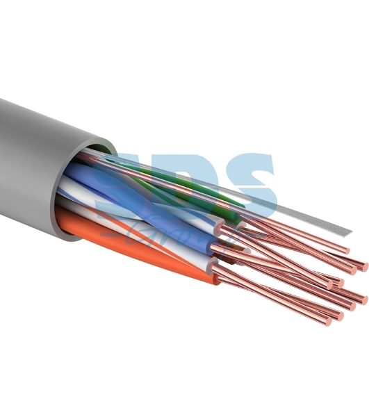 Кабель UTP PROconnect 4PR 24AWG, CU (медь), CAT5E, 100 МГц, PVC, серый, бухта 50 м