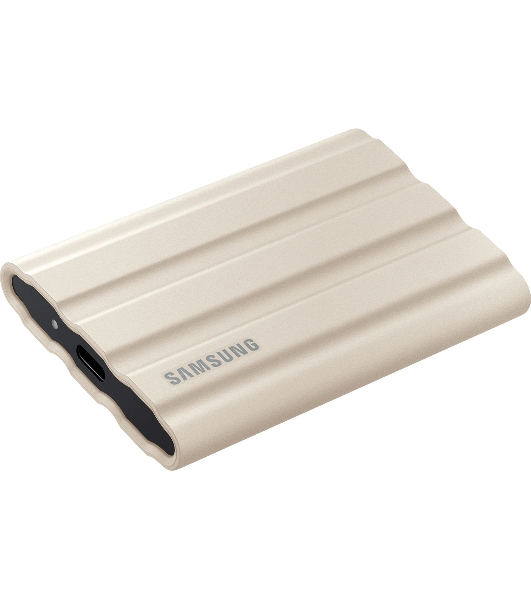 Внешний SSD Samsung T7 Shield, 1TB, USB 3.2 Gen 2 Type-C, R/W 1050/1000, бежевый