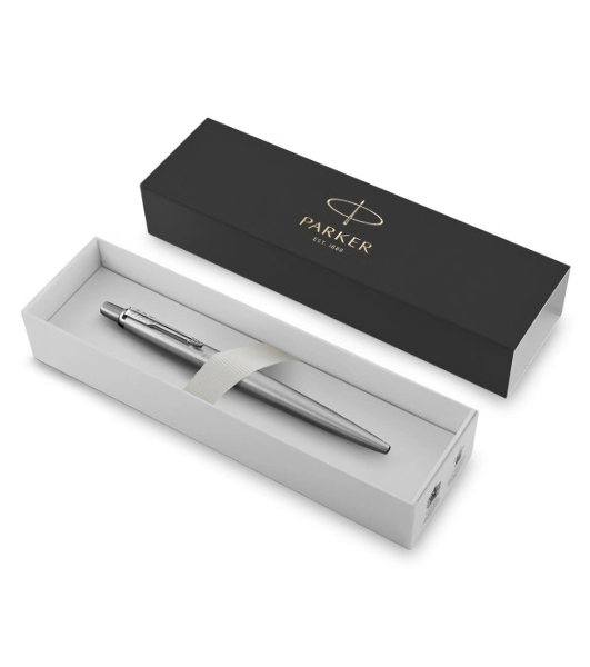 Ручка шариковая Parker Jotter Core K61 (CW1953170) Stainless Steel CT, M, синие чернила, подарочная коробка