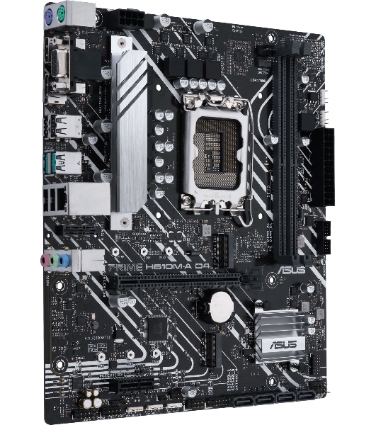 Материнская плата ASUS PRIME H610M-A D4-CSM, LGA 1700, Intel H610, 2xDDR4, 4xSATA, 2xM.2, 1xPCIe 4.0 x16, 1xPCIe x1, 1xDP, 1xD-Sub, 1xHDMI, 1x 1Gb LAN, 4xUSB-A 2.0, 2xUSB-A 3.2 Gen 1, 7.1, mATX