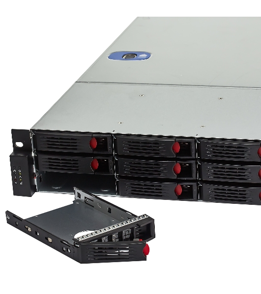 Серверный корпус ExeGate Pro 2U550-HS12 (RM 19', высота 2U, глубина 550, Redundant БП 2x550W, 12xHotSwap, USB)