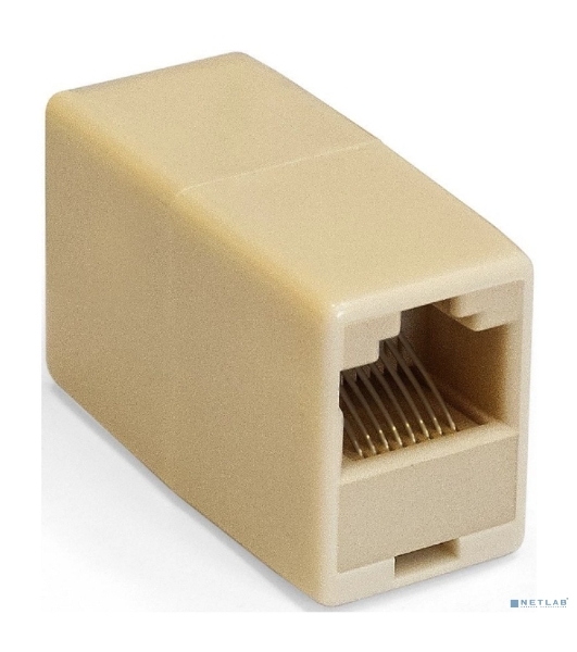 Модуль проходной ExeGate CP45-KJ-UC6 (RJ45-RJ45 формата Keystone Jack, Кат.6, неэкранированный)