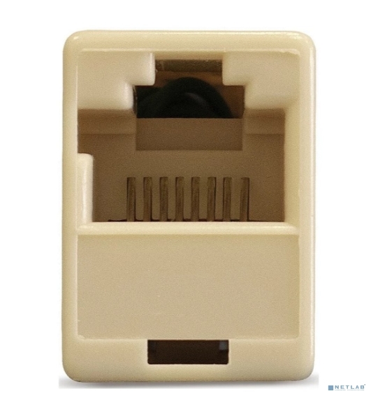 Модуль проходной ExeGate CP45-KJ-UC6 (RJ45-RJ45 формата Keystone Jack, Кат.6, неэкранированный)