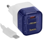 Сетевое зарядное устройство HOCO (6931474798381) C125Aaa Transparent Blue, фото4