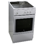 Электрическая плита De Luxe 506003.04ЭС белый, конфорок - 3 шт, духовка - 60 л, 87 см x 50 см x 60 см, фото 1