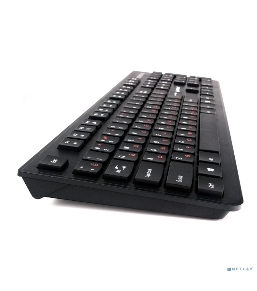 Комплект клавиатура+мышь Gembird KBS-9050 проводной, USB, 1000 DPI, чёрный