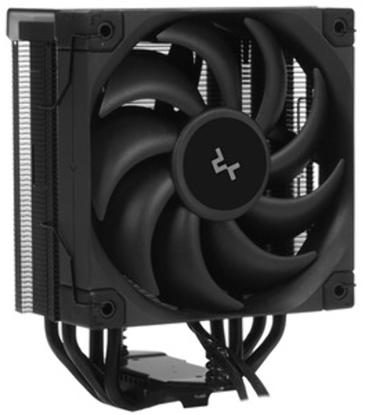 Кулер для процессора DEEPCOOL AK400 черный, 120 мм, алюминий/медь, 1850 об/мин, 29 дБ, 4 pin, 220 Вт, 155 мм