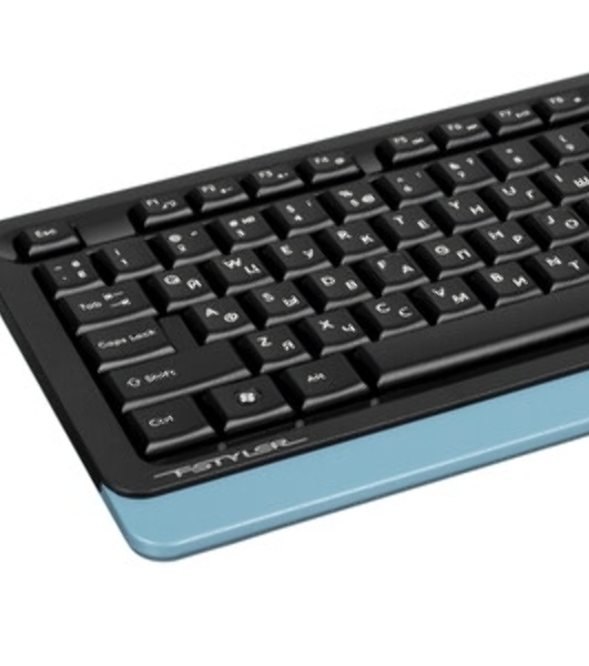 Комплект клавиатура+мышь A4Tech FStyler FG1035 беспроводной, USB, 2000 DPI, чёрный/синий