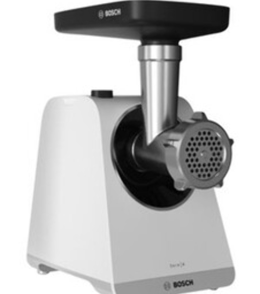 Мясорубка электрическая Bosch MFWS420W белый, 1900 Вт, 2.5 кг/мин, реверс, насадки - 3