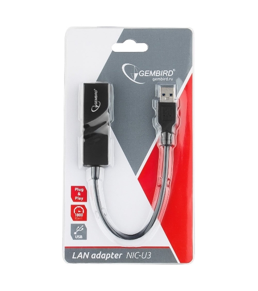 Сетевой адаптер Ethernet Gembird NIC-U3 USB 3.0 - Fast Ethernet adapter