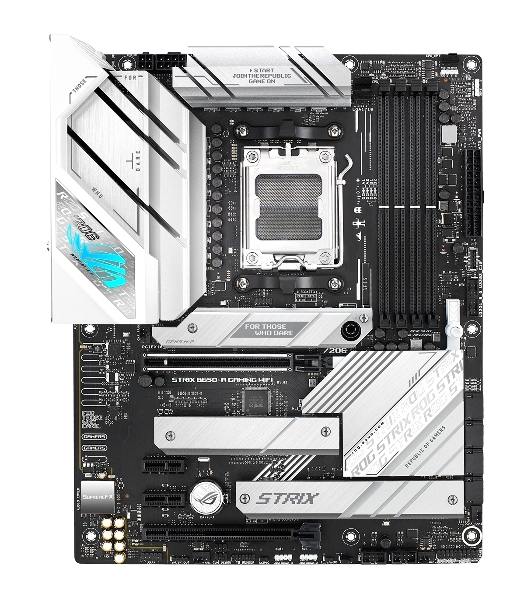 Материнская плата ASUS ROG STRIX B650-A GAMING WIFI, AM5, AMD B650, 4xDDR5, 4xSATA, 3xM.2, 1xPCIe 4.0 x16, 1xPCIe 4.0 x4, 1xHDMI, 1xDP, 1x 2.5Gb LAN, 3xUSB-A 3.2 Gen 2, 4xUSB 2.0, 5x3.5 мм, 7.1, Standard-ATX