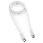 Кабель телевизионный Cablexpert CCV-515-W, Coaxial M/F, белый, 1.8м, фото5