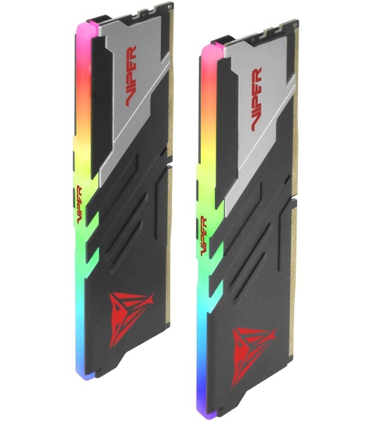 Оперативная память Patriot Viper Venom, DDR5, 32GB (2x16GB), 6800MHz, CL34, DIMM, с радиаторами, RGB, черный
