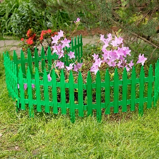 Забор декоративный Palisad 'Рейка', 28х300 см, зеленый