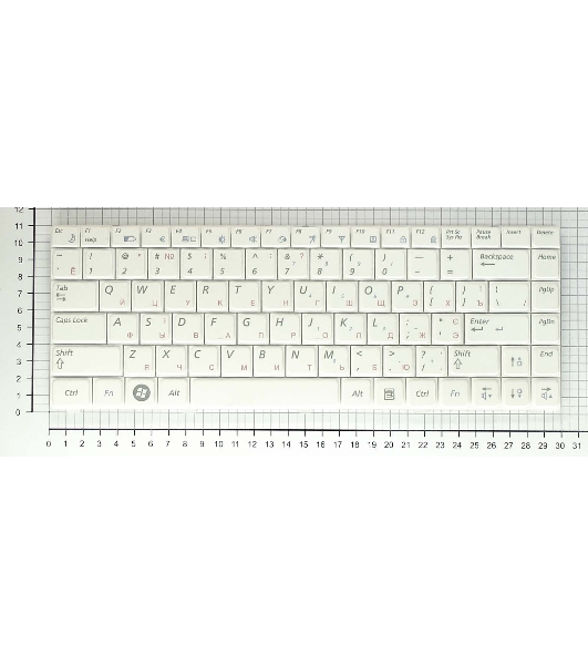 Клавиатура для ноутбука Samsung R420 R418 R423 R425 R428 R429 R469 RV410 RV408, белый