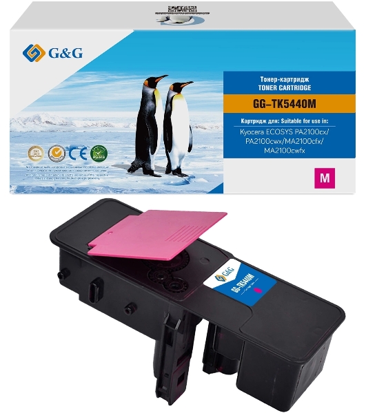 Картридж лазерный G&G GG-TK5440M TK-5440M пурпурный (2400стр.) для Kyocera ECOSYS PA2100cx/PA2100cwx/MA2100cfx/MA2100cwfx