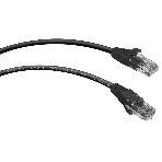 Патч-корд Cabeus PC-UTP-RJ45-Cat.5e-2m-BK UTP, cat. 5e, 2 м, неэкранированный, черный. 7681c, фото 1