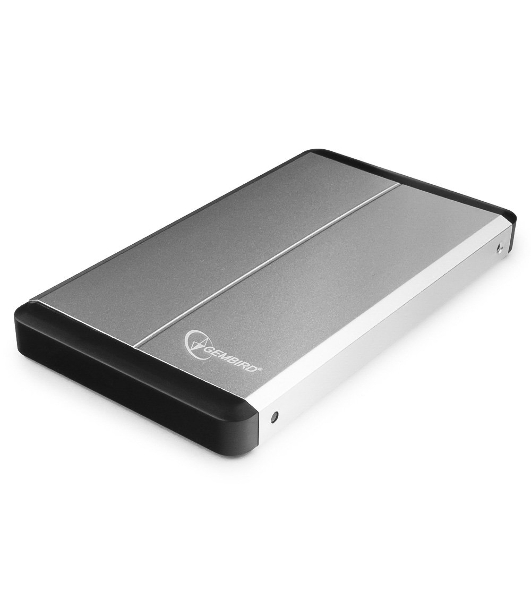 Внешний корпус для HDD Gembird EE2-U3S-2-S 2.5' EE2-U3S-2-S, серебро, USB 3.0, SATA, металл