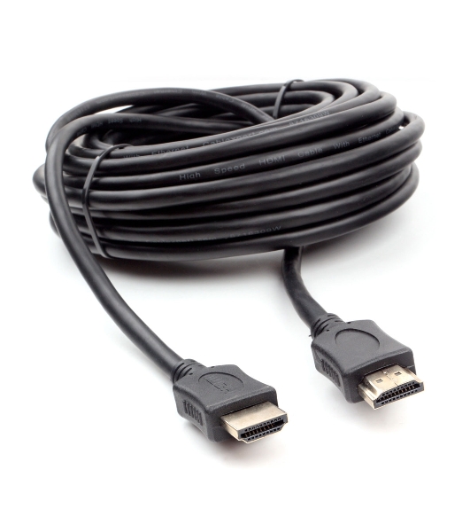 Кабель HDMI Cablexpert CC-HDMI4L-10M, 10м, v2.0, 19M/19M, серия Light, черный, позол.разъемы, экран, пакет