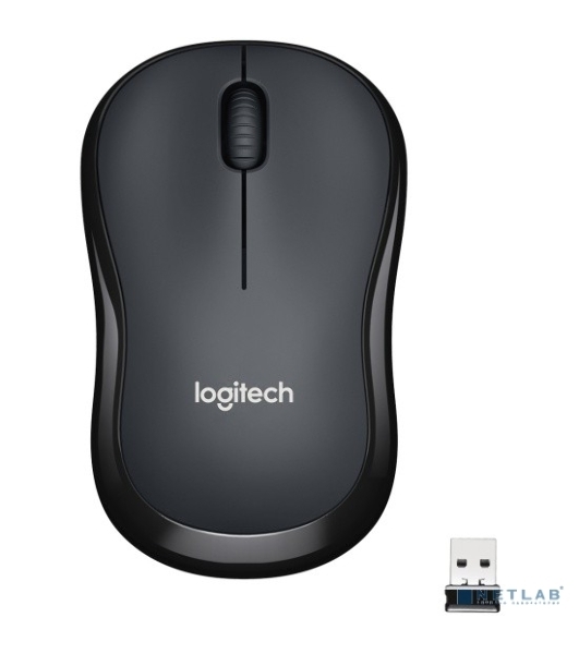 Мышь беспроводная Logitech M220 SILENT черный/серый, 1000 dpi, радиоканал, USB, кнопки - 3