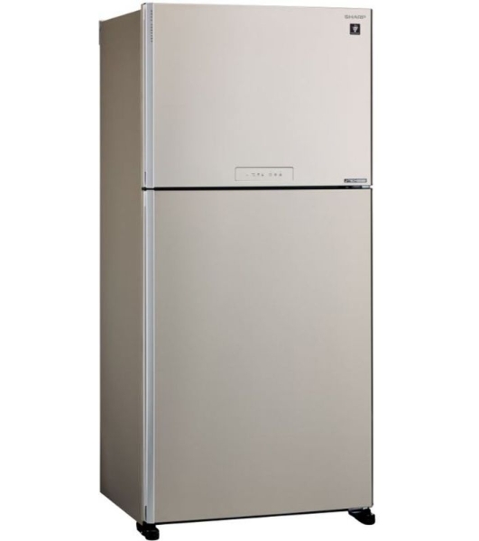 Холодильник Sharp SJ-XG60PMBE бежевый двухкамерный 422/178 л морозилка сверху, No Frost