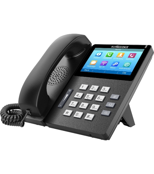 Телефон IP Flyingvoice FIP15G Plus черный (упак.:1шт)
